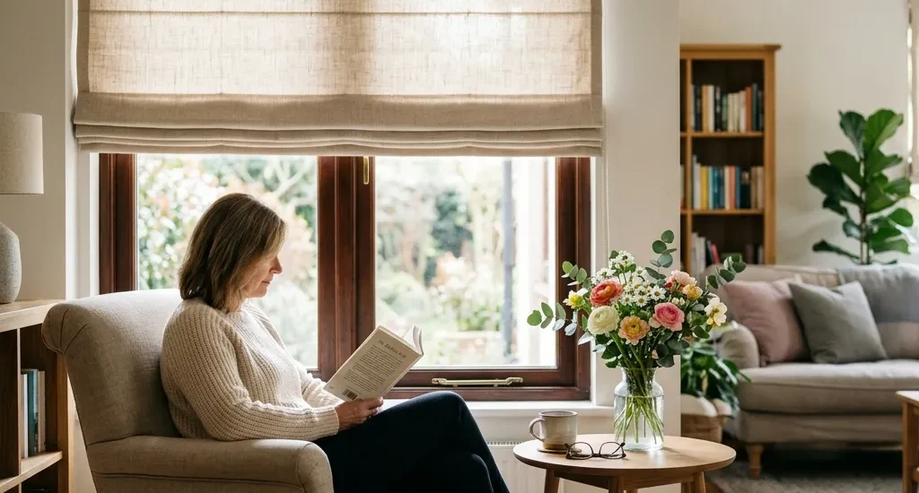 estilos de decoração que combinam com persianas romanas