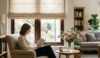 estilos de decoração que combinam com persianas romanas